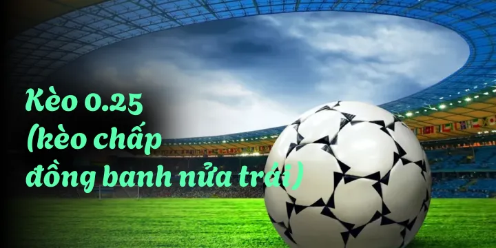 Kèo 0.25 (kèo chấp đồng banh nửa trái) - Bí kíp luôn thắng độ