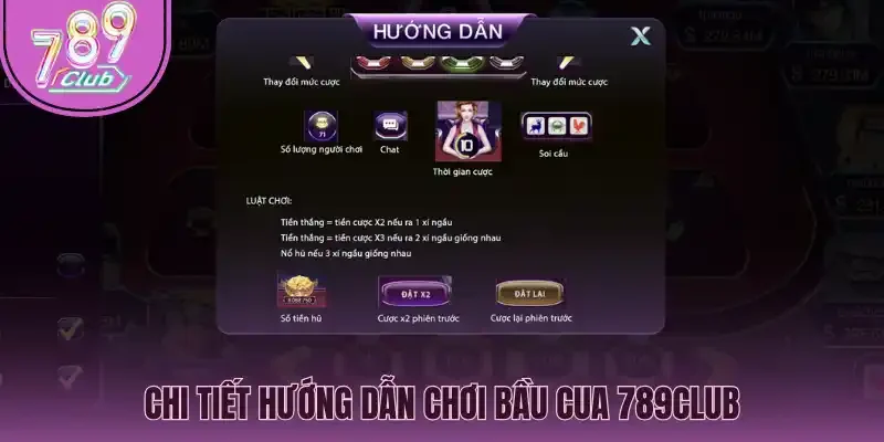 Chi tiết hướng dẫn chơi bầu cua 789Club