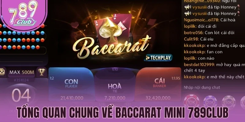 Tổng quan chung về Baccarat mini 789Club